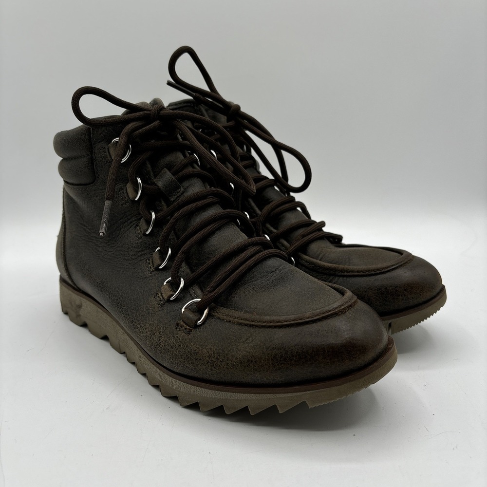 Sorel Harlow Brown Leather Ankle Hiking Boots Women's Size‎ 6.5 NL3339-245